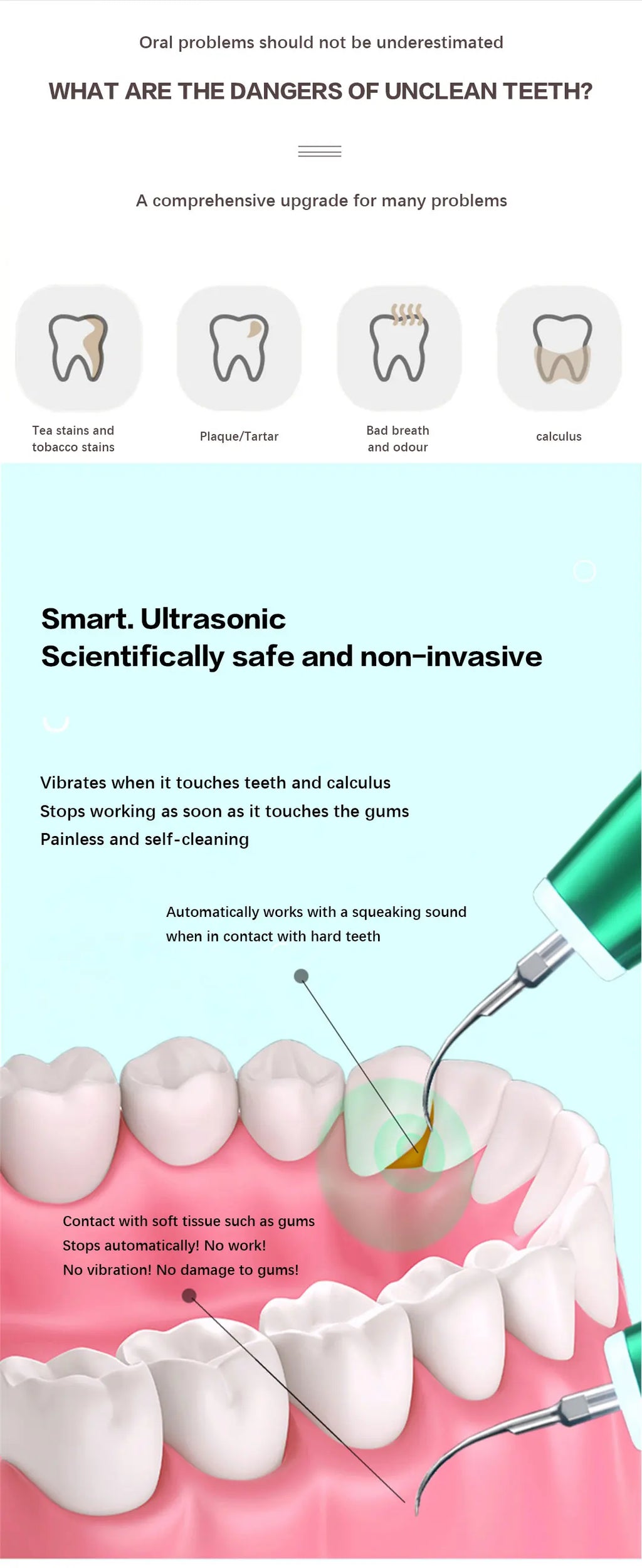 XB Ultrasonic Teeth Scaler & Stain Remover