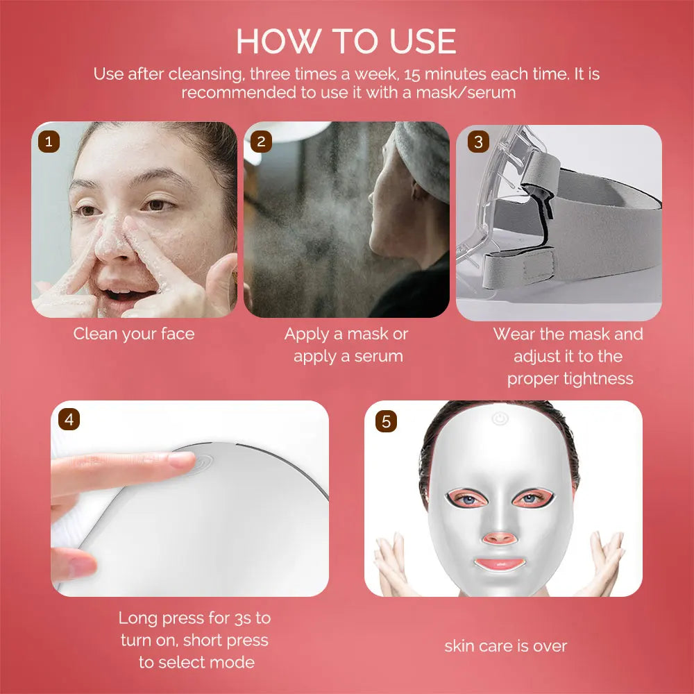 XB Wireless LED Facial Rejuvenation Mask