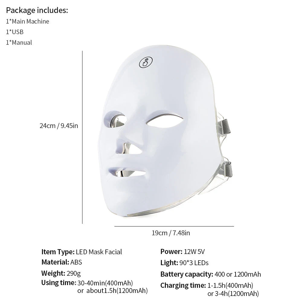 XB Wireless LED Facial Rejuvenation Mask